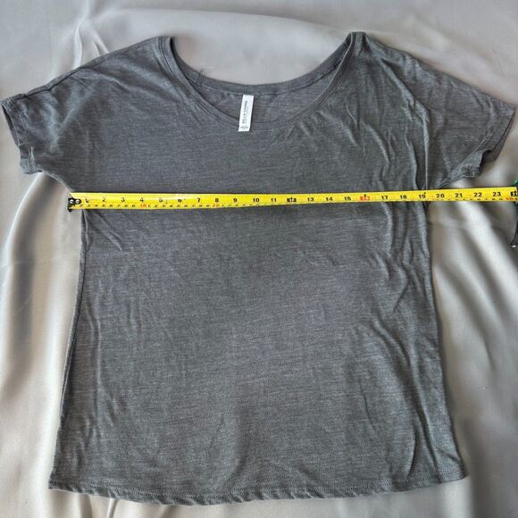 Bella Canvas Tops - Bella Canvas Gray T-Shirt Women’s Small Flowy Basic Tee Short Sleeve Casual